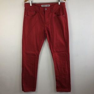Express Jeans slim skinny - Deep Red - 34